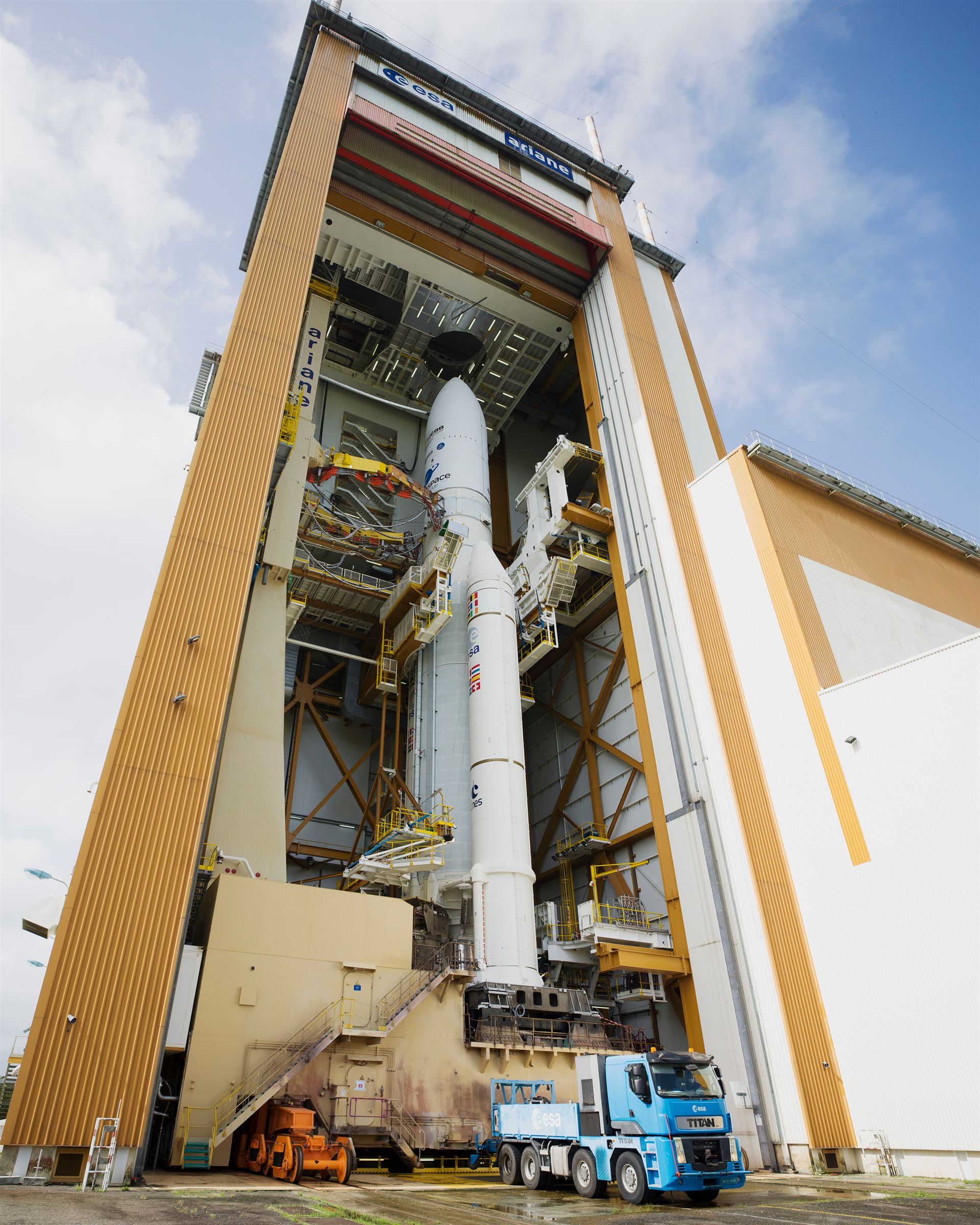 Ariane 5 with James Webb Space Telescope Prelaunch