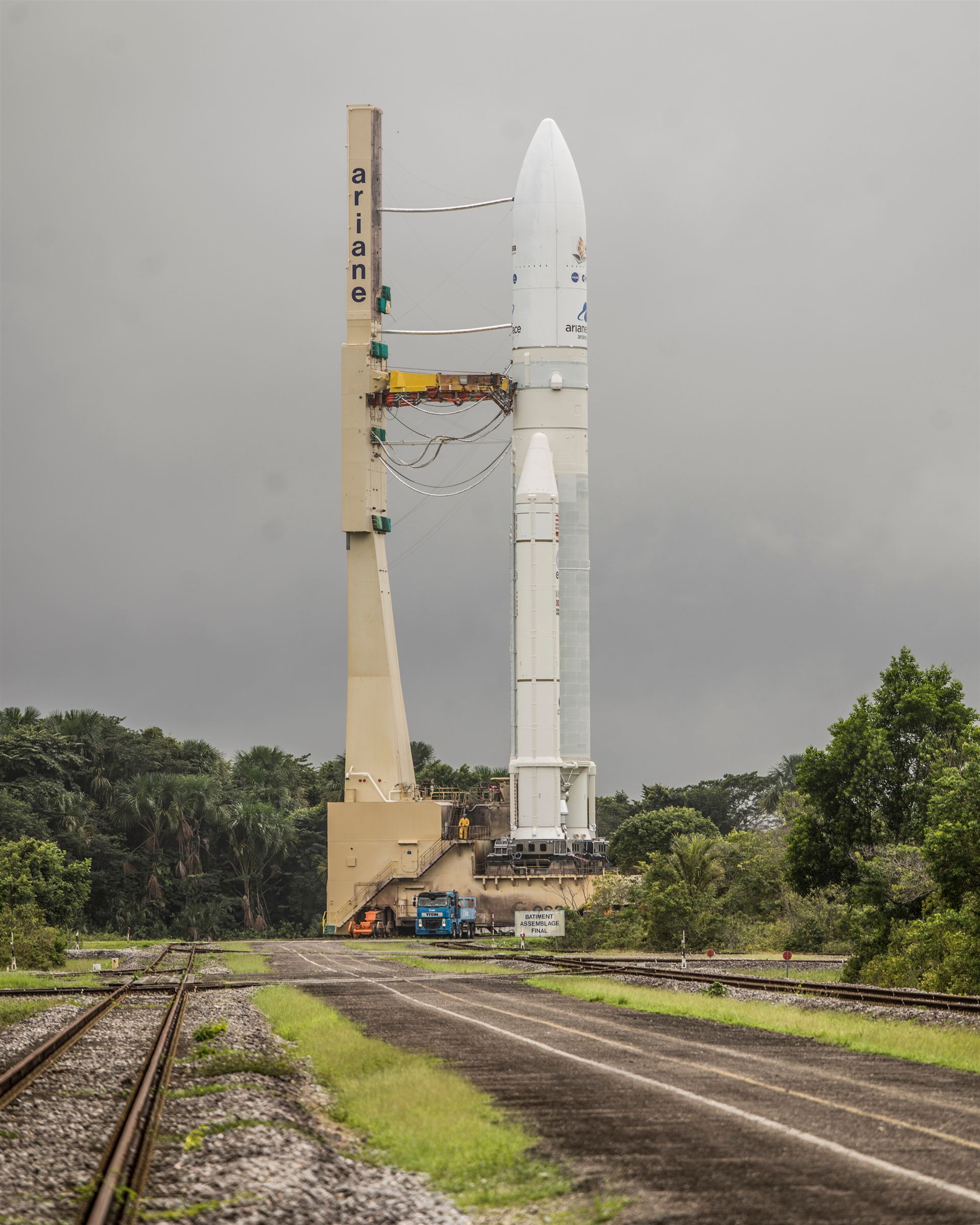 Ariane 5 with James Webb Space Telescope Prelaunch