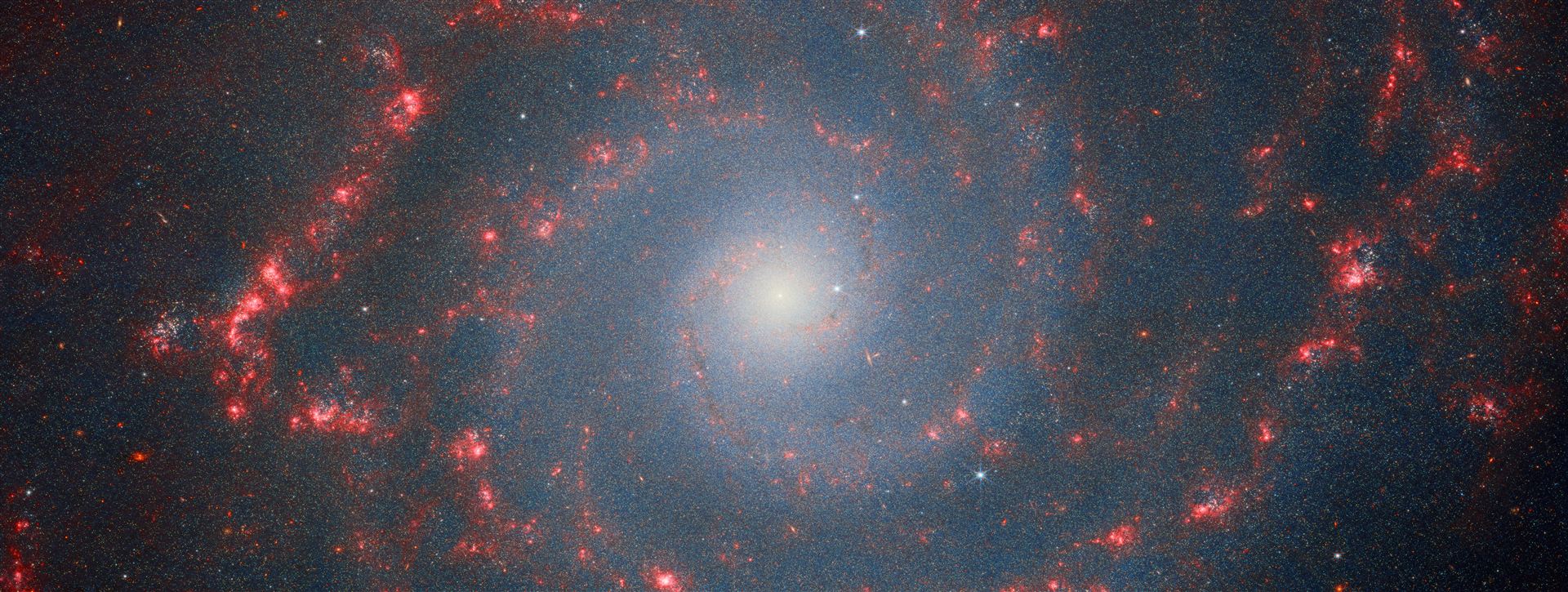 Catching the edge of the Phantom Galaxy (NIRCam image)