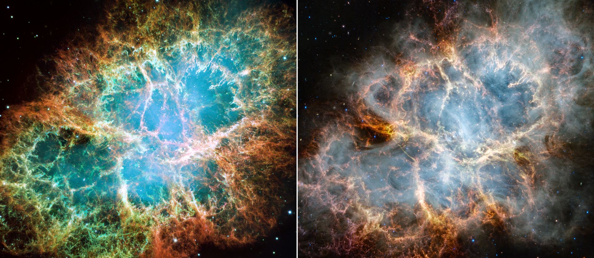 Hubble and Webb’s views of the Crab Nebula