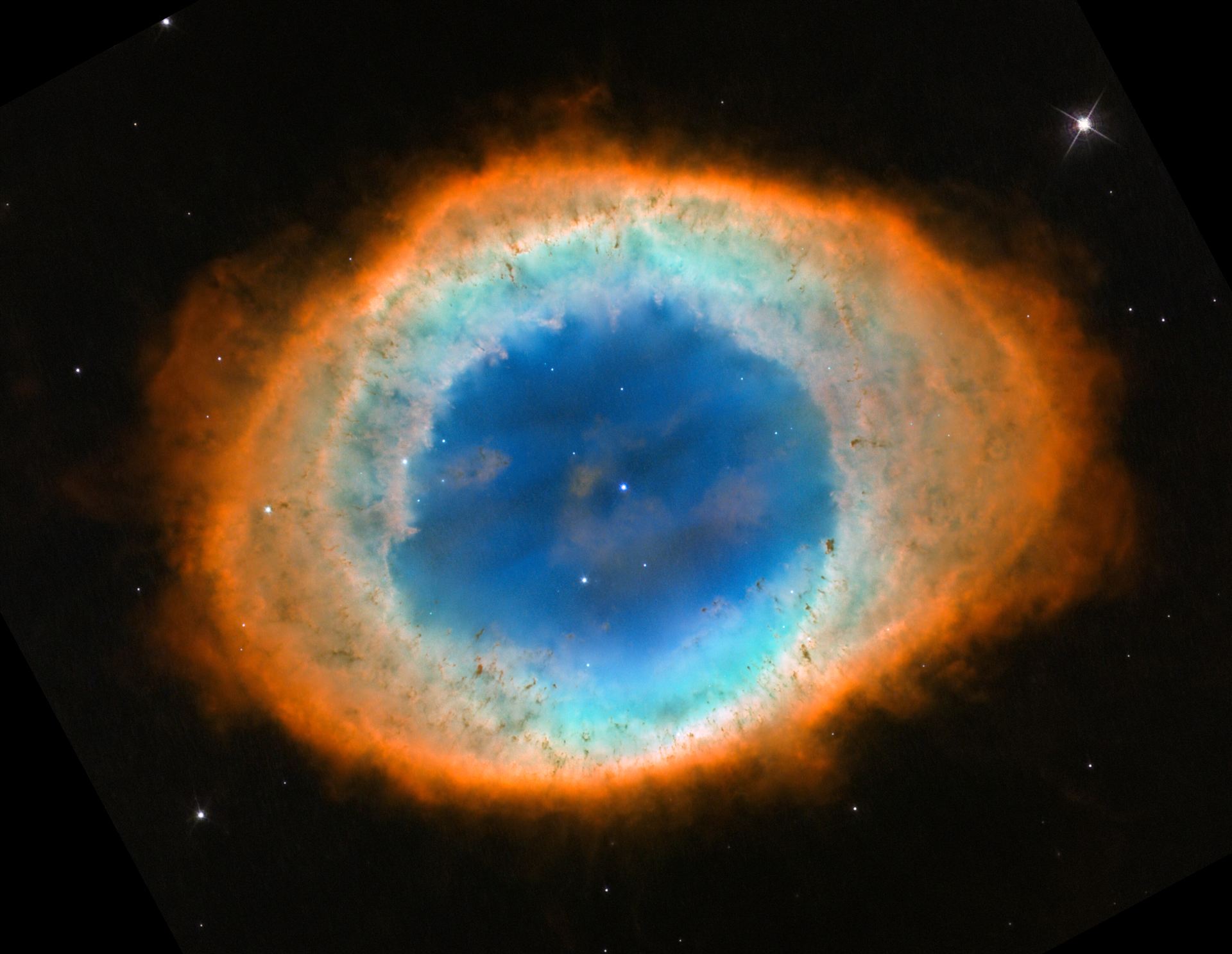 Hubble’s view of the Ring Nebula (2013 image – cropped)