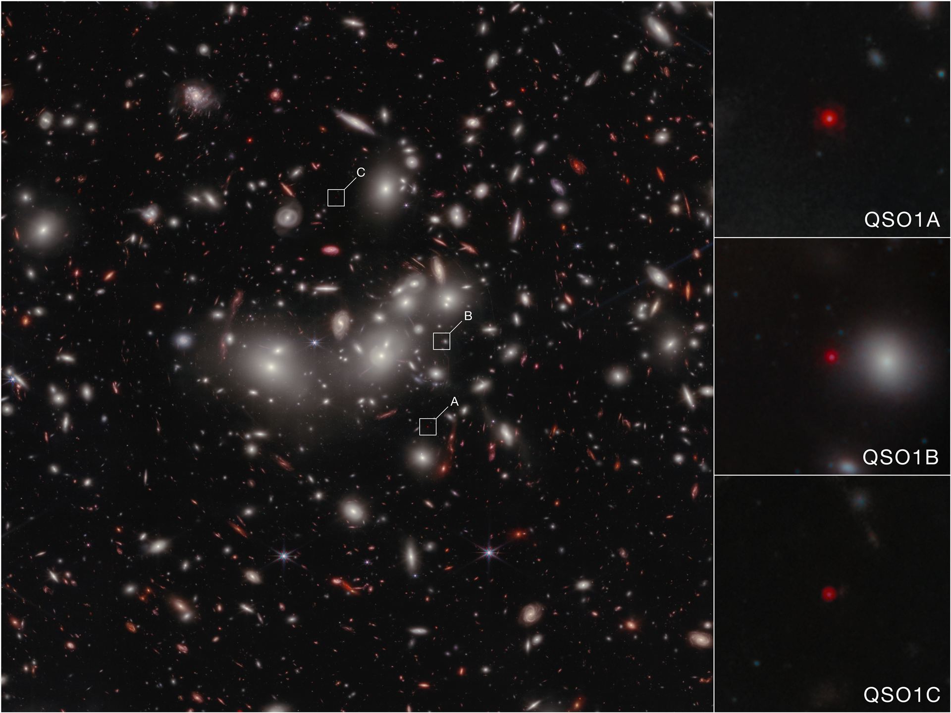 Little Red Dot Abell2744-QSO1 (NIRCam Image)