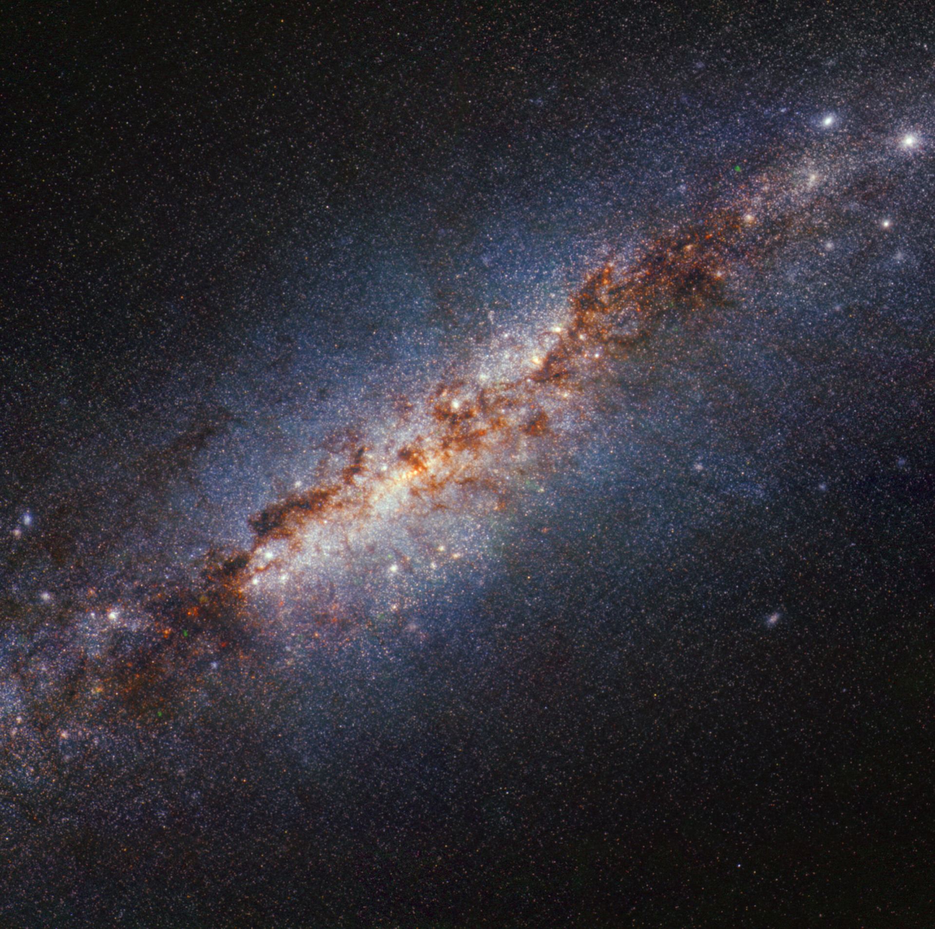 M82 (NIRCam image – shorter wavelengths)