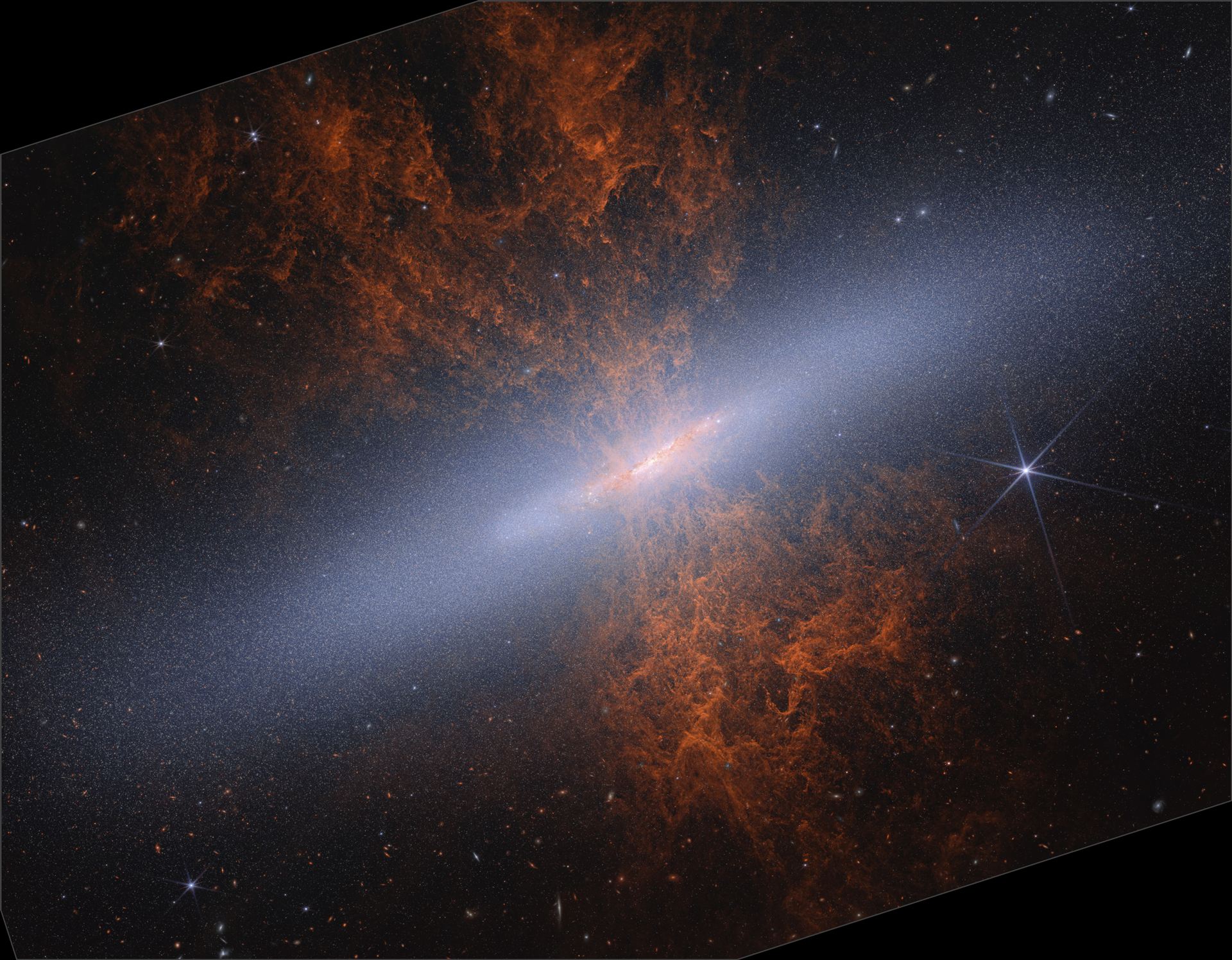 M82 (Webb NIRCam image)