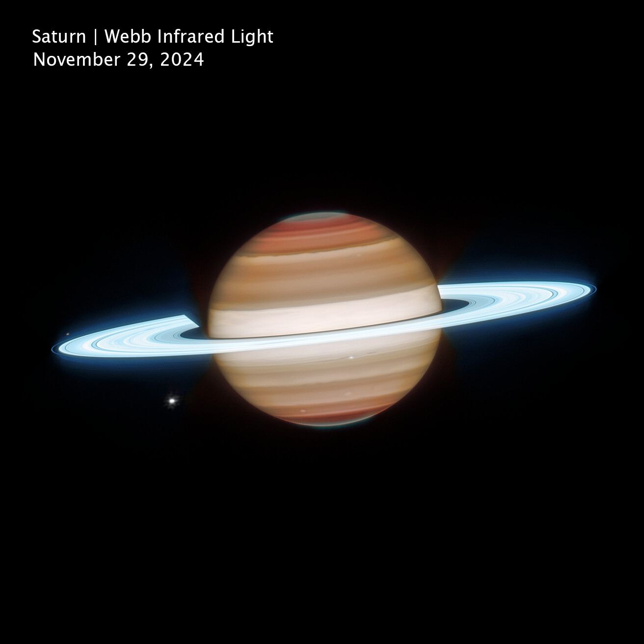 Saturn (Webb image, cropped and clean)