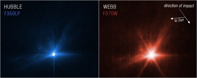 Webb and Hubble Capture Detailed Views of DART Impact