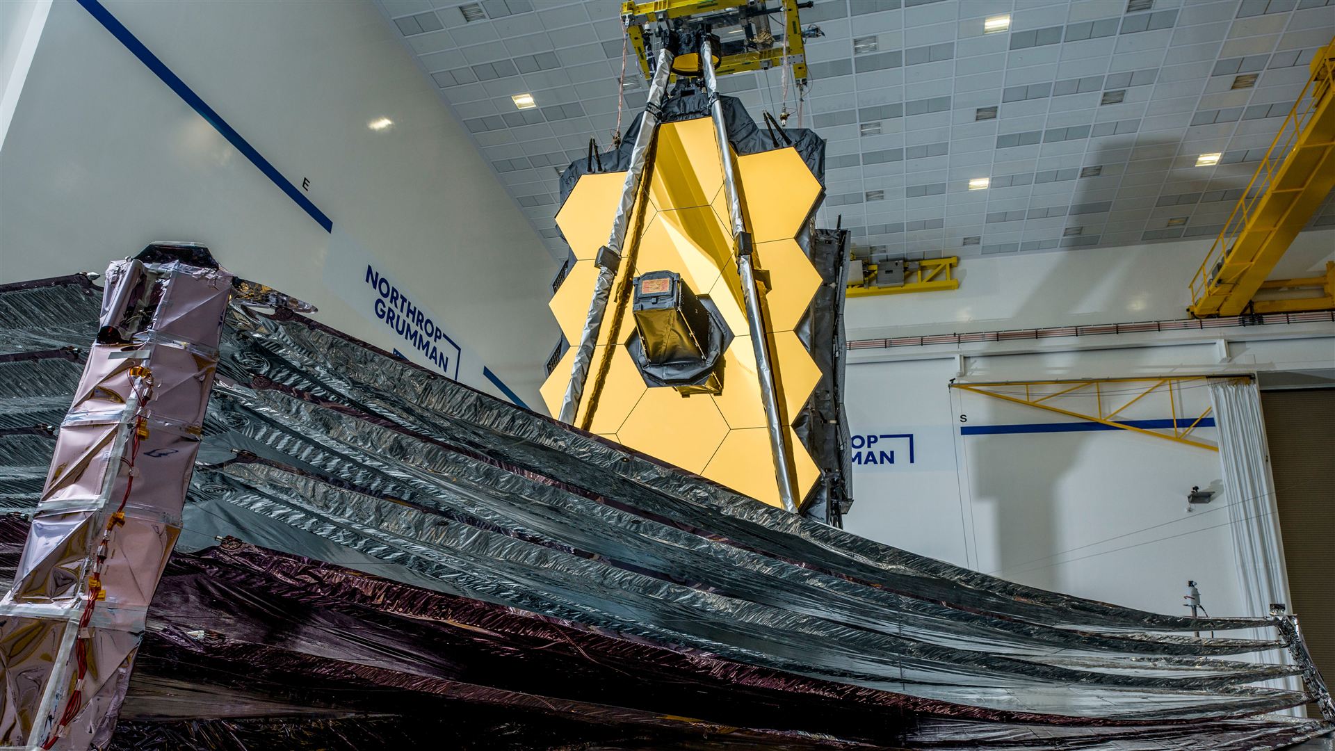 Webb in the Northrop Grumman cleanroom