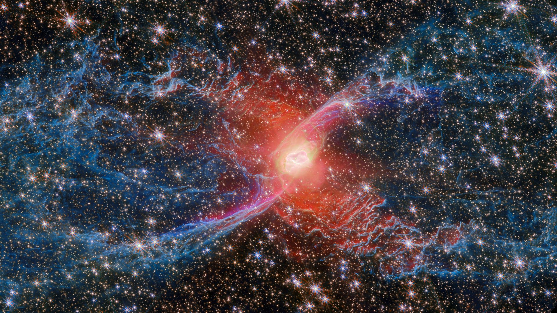 Webb zooms in on the Red Spider Nebula, NGC 6537