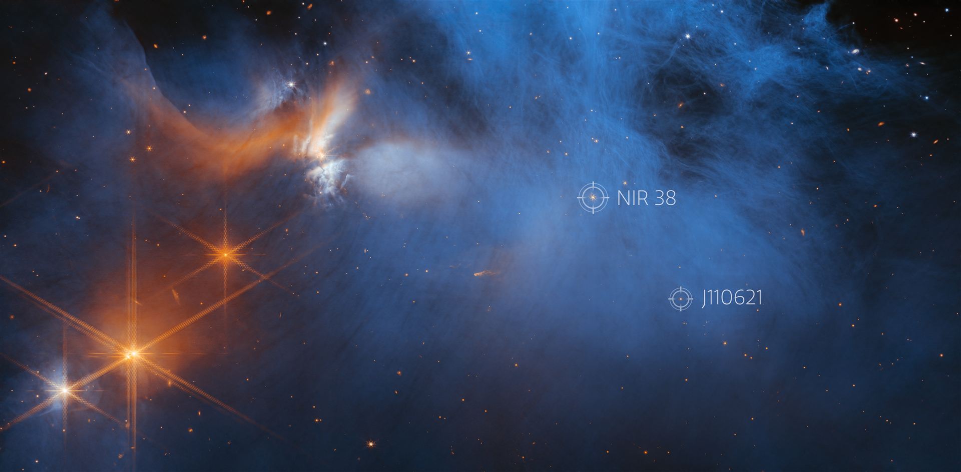 Webb’s View of the Molecular Cloud Chameleon I (Annotated)