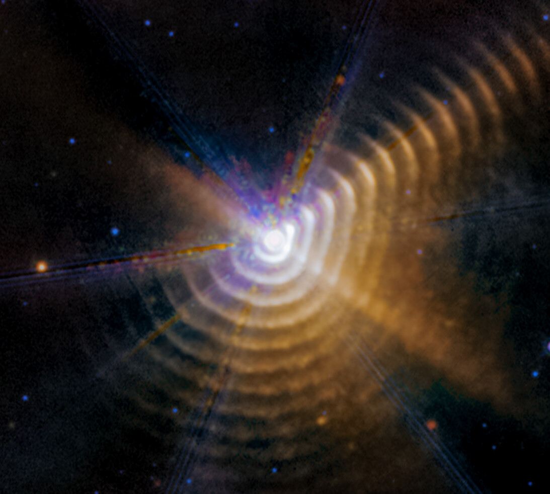 Wolf-Rayet 140 (MIRI image) – September 2023