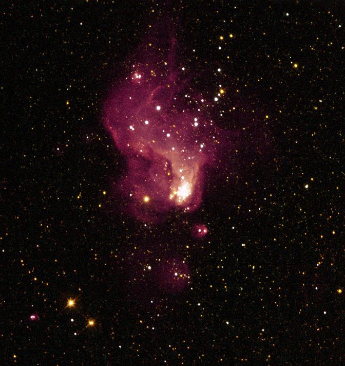 A Giant Star Factory in Neighboring Galaxy NGC 6822