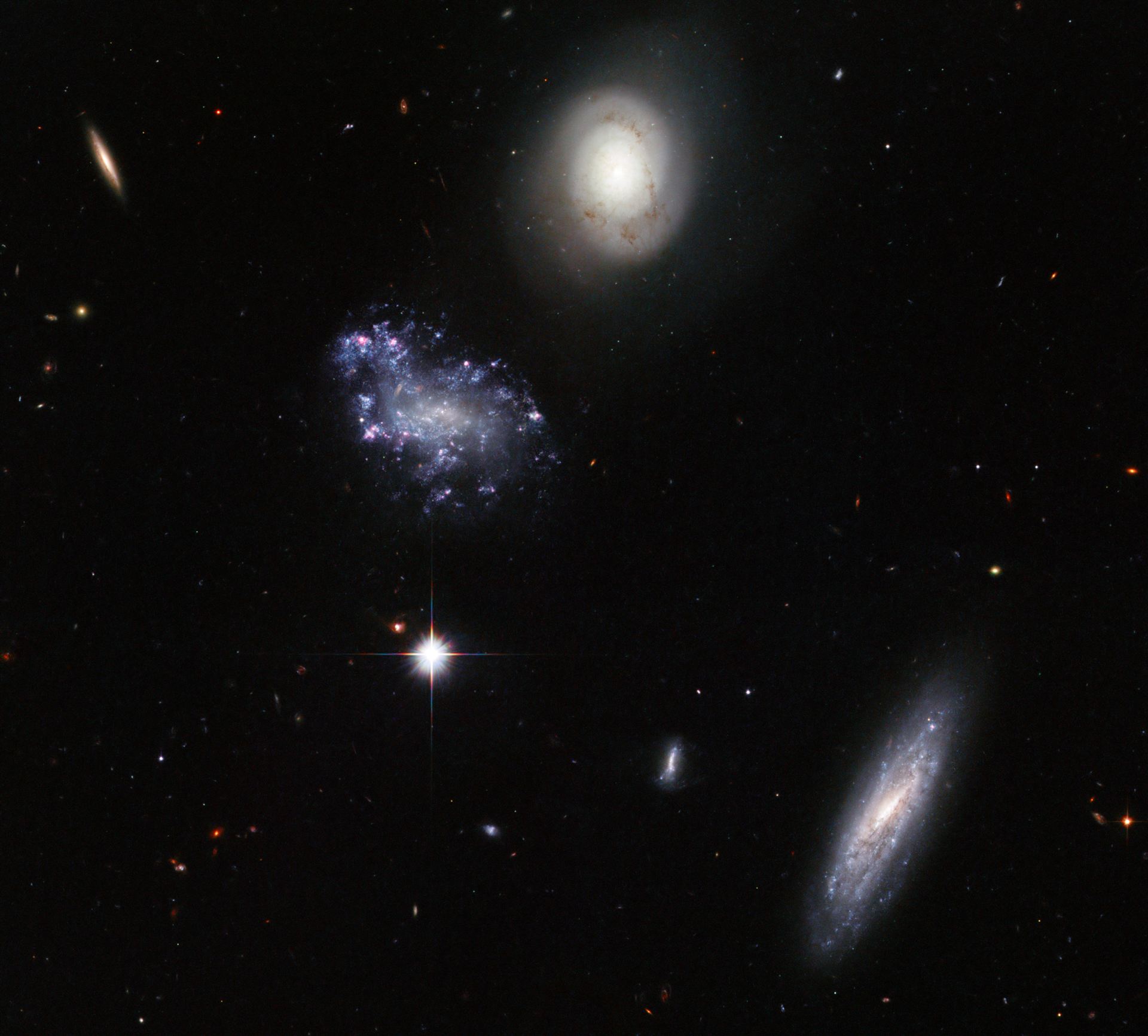 A clump of galaxy misfits