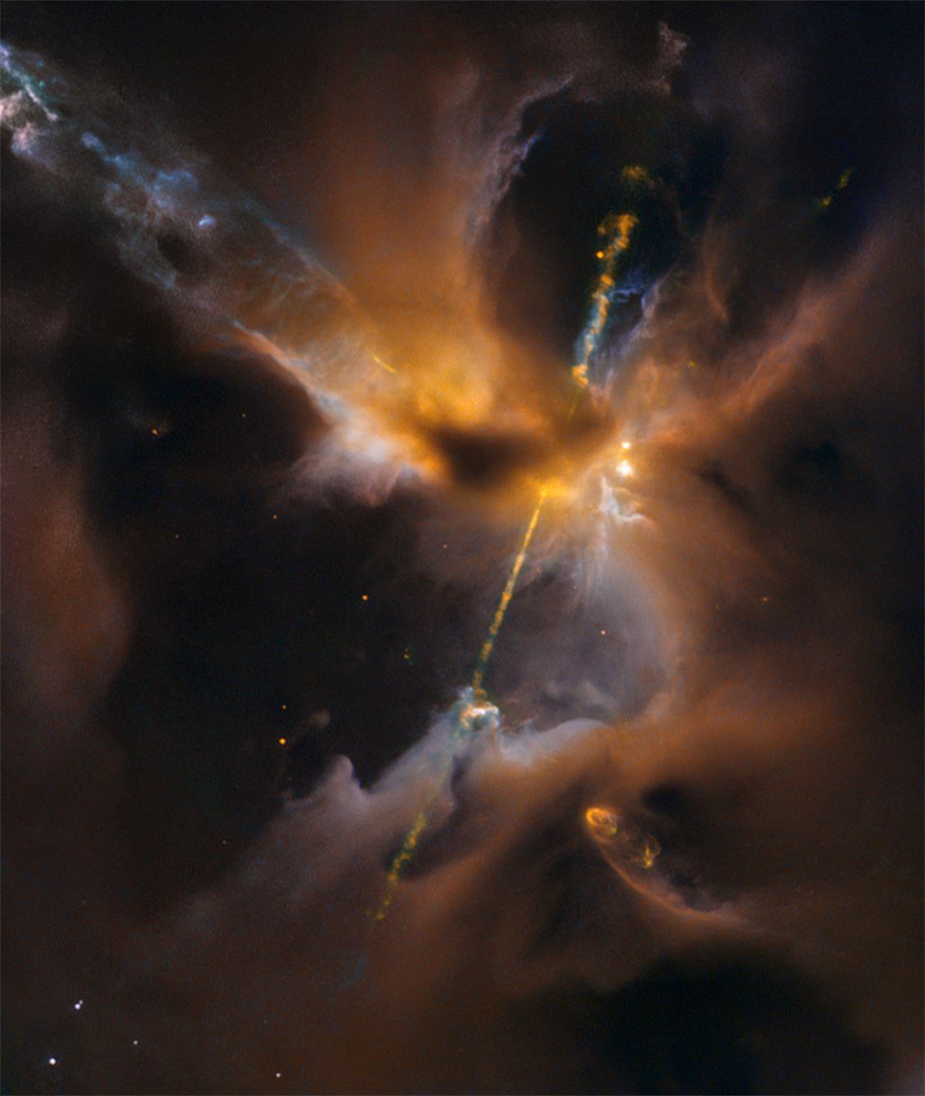 A cosmic lightsabre