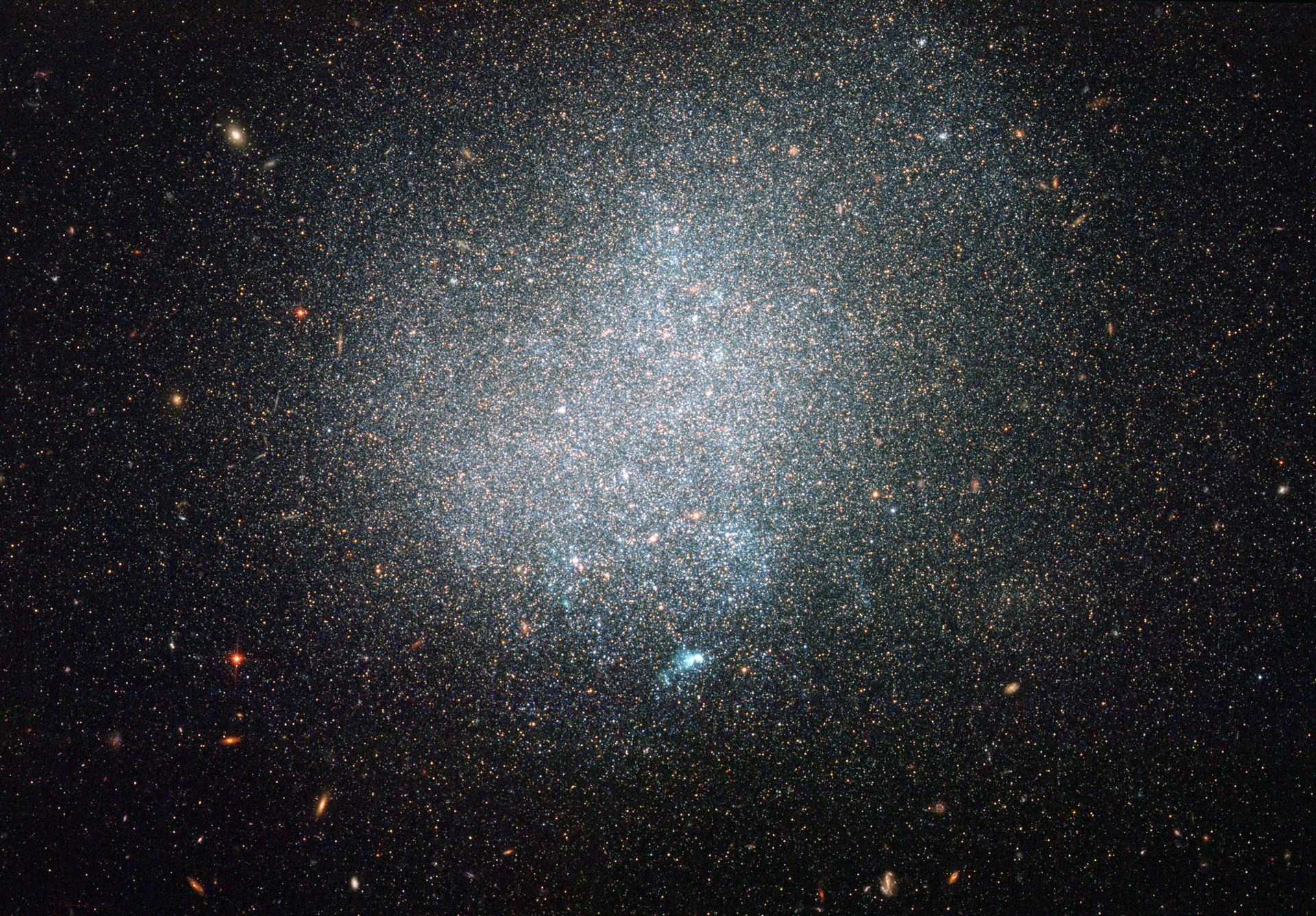 A lonely galactic island