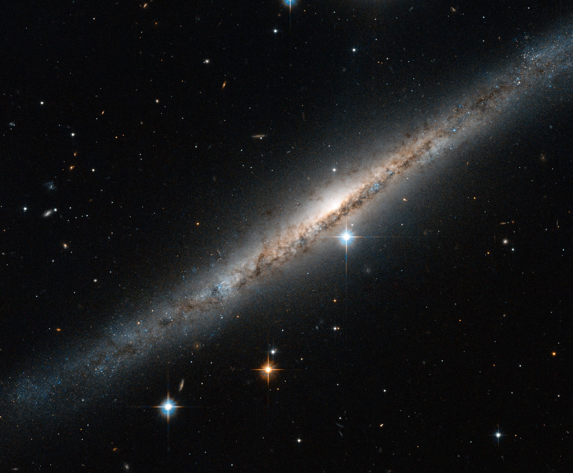 A side-on spiral streak