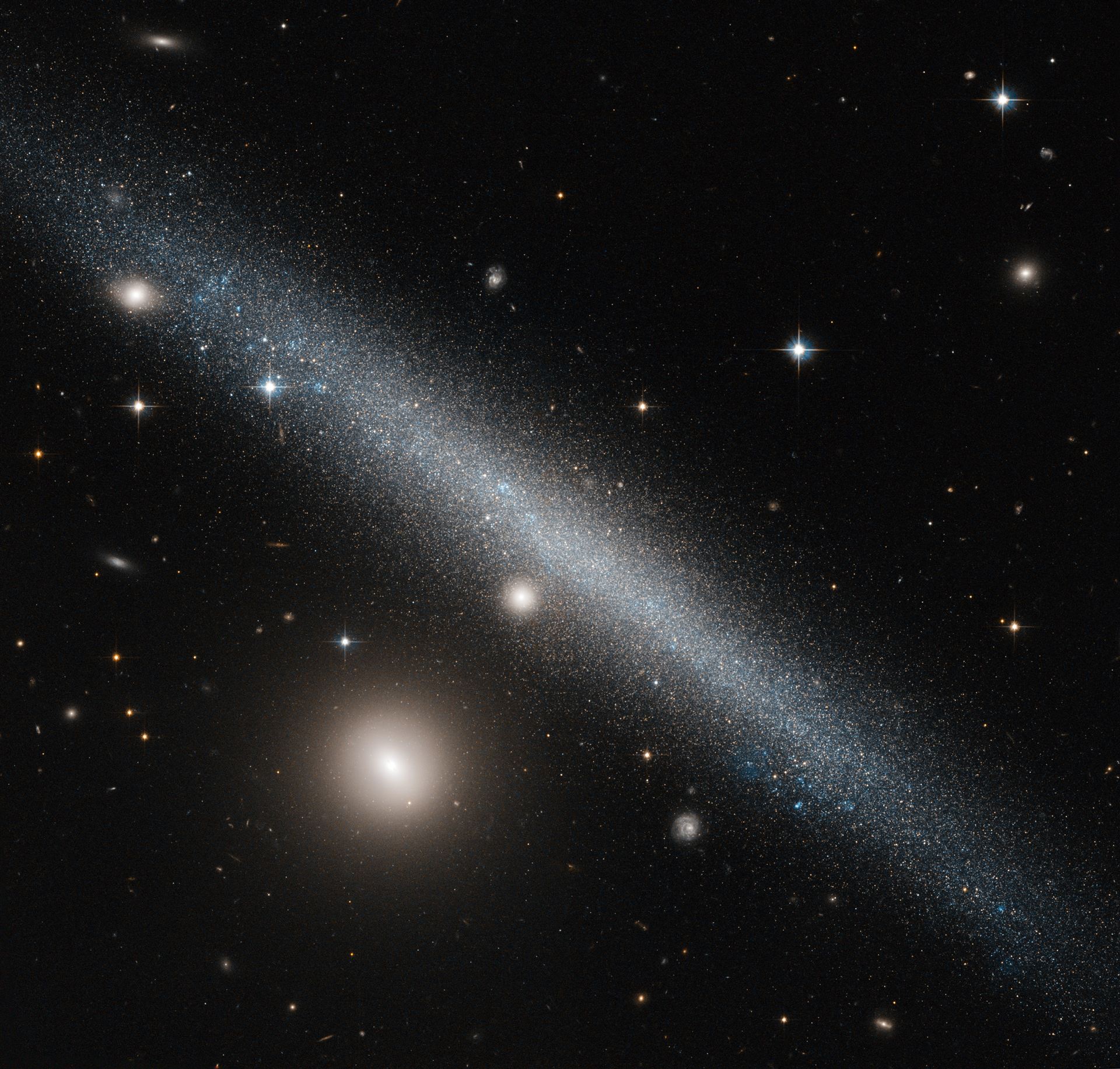 A slashing smudge across the sky
