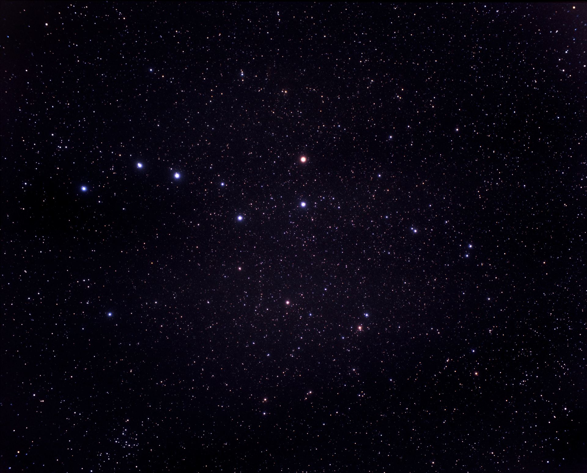 A very wide-field view of the constellations of Ursa Major and Coma Berenices (ground-based image)