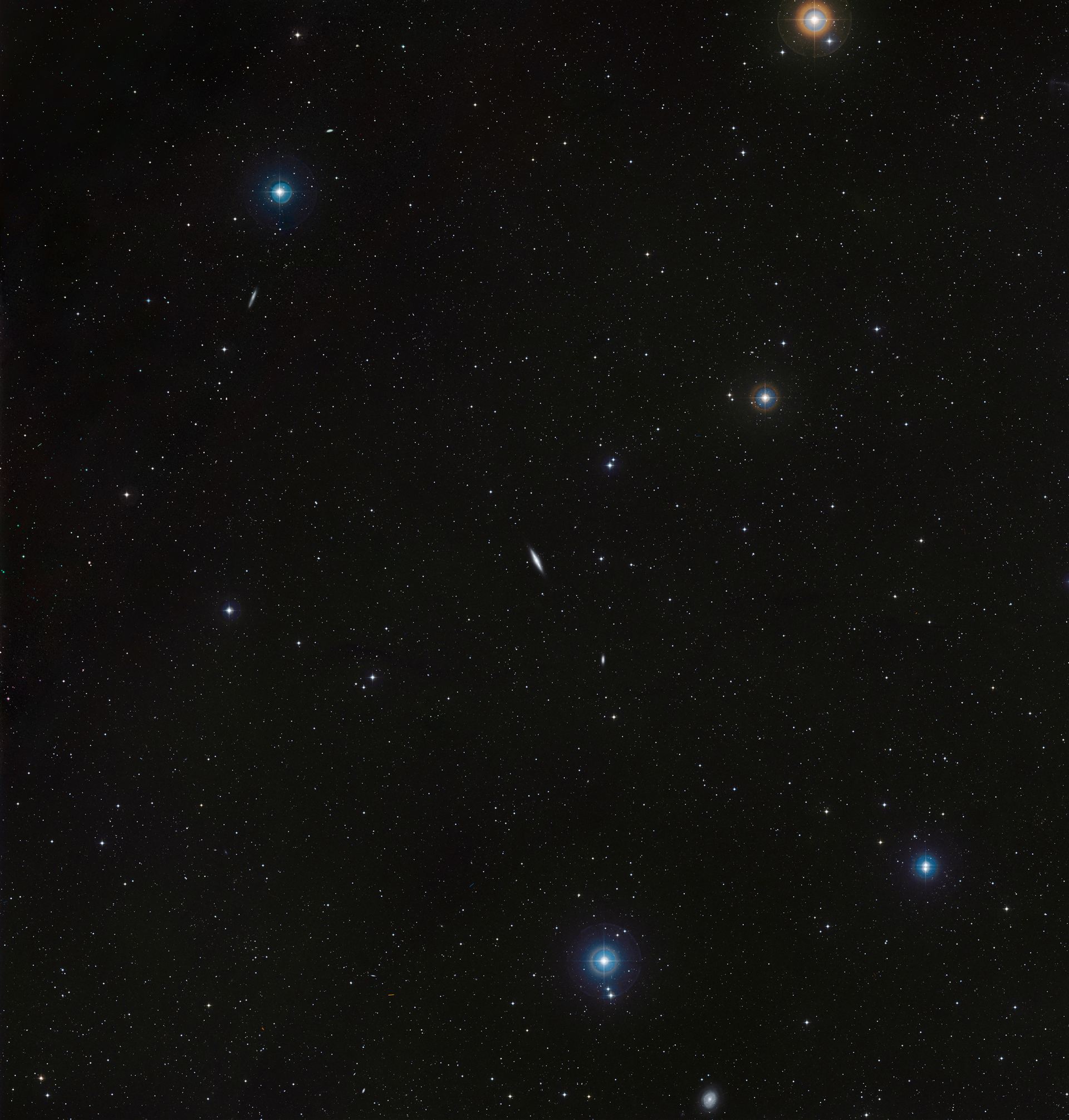 A wide-field view of the region around NGC 4710 (ground-based image)