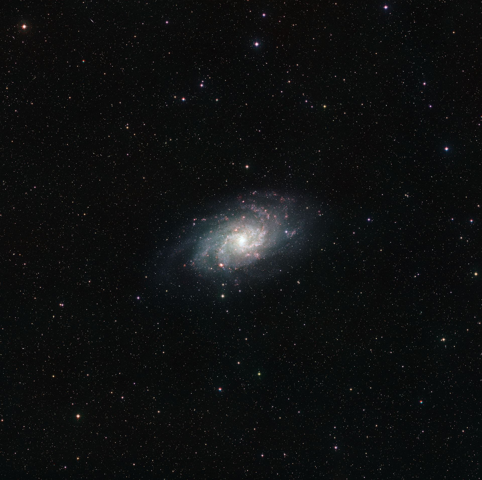 Area around the Triangulum Galaxy (ground-based image)
