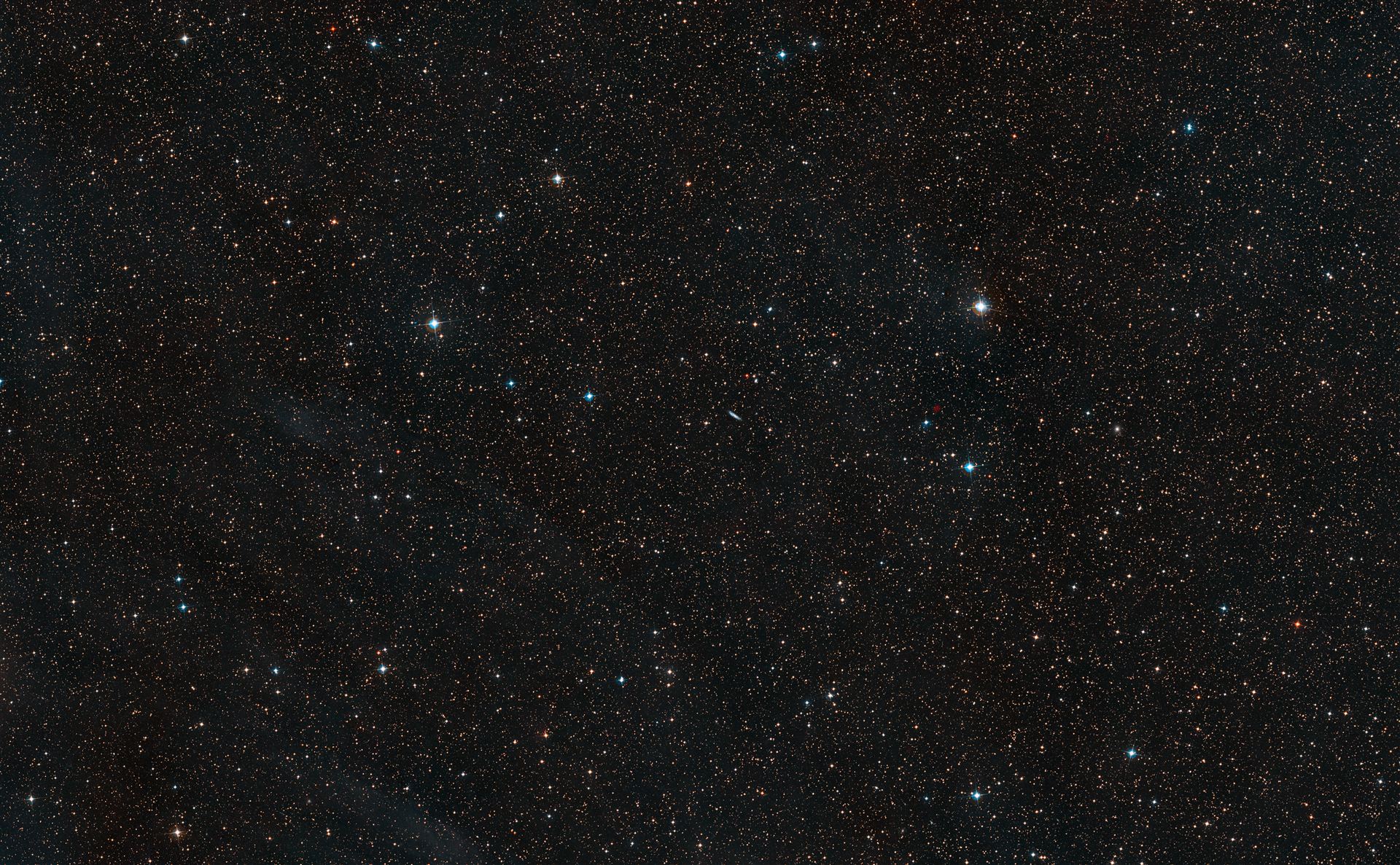 Area surrounding the Sunburst Arc (ground-based image)