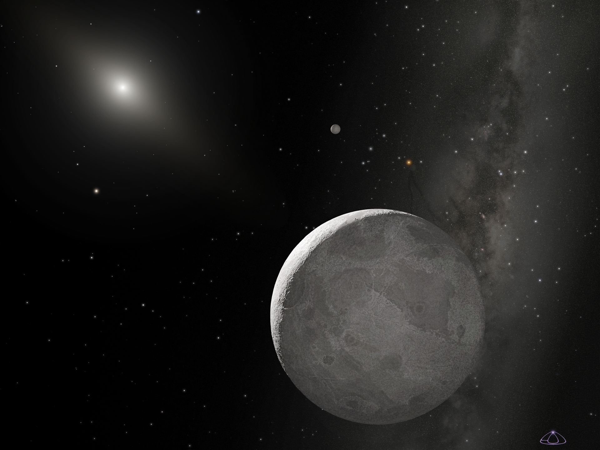 Artist&rsquo;s concept of Kuiper Belt Object 2003 UB313 (non-annotated)