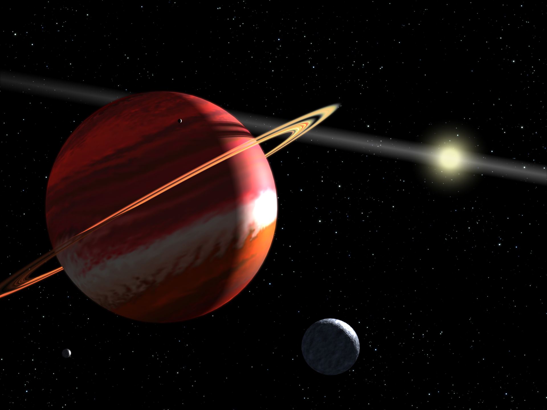 Artist&rsquo;s concept of nearest extrasolar planet to our Solar System