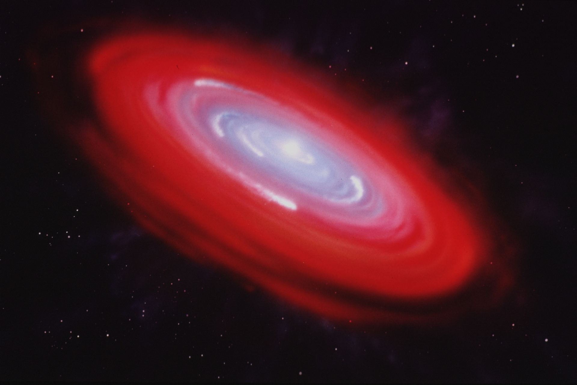 Artist&rsquo;s illustration of Beta Pictoris gas disk