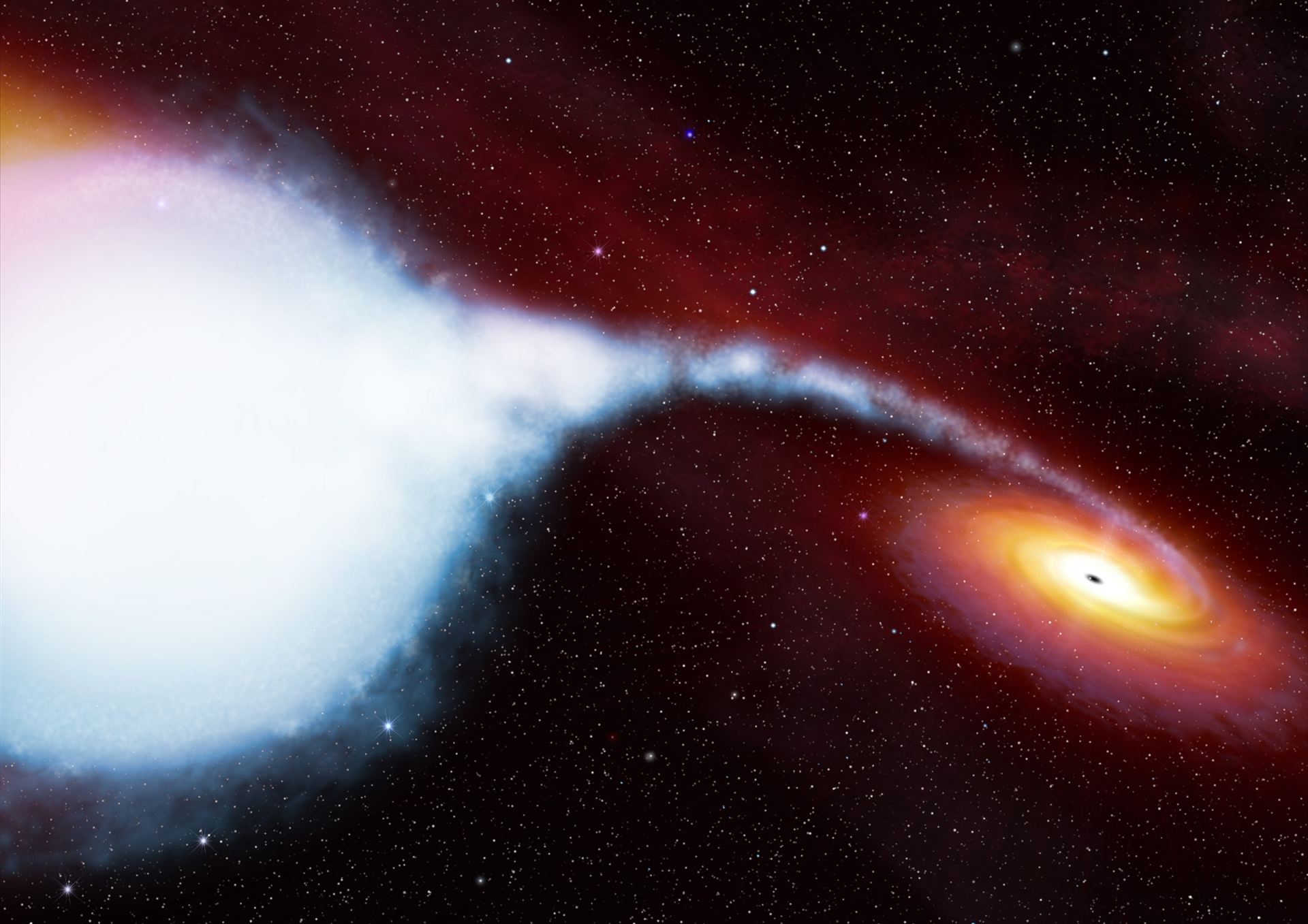 Artist&rsquo;s impression of Cygnus X-1