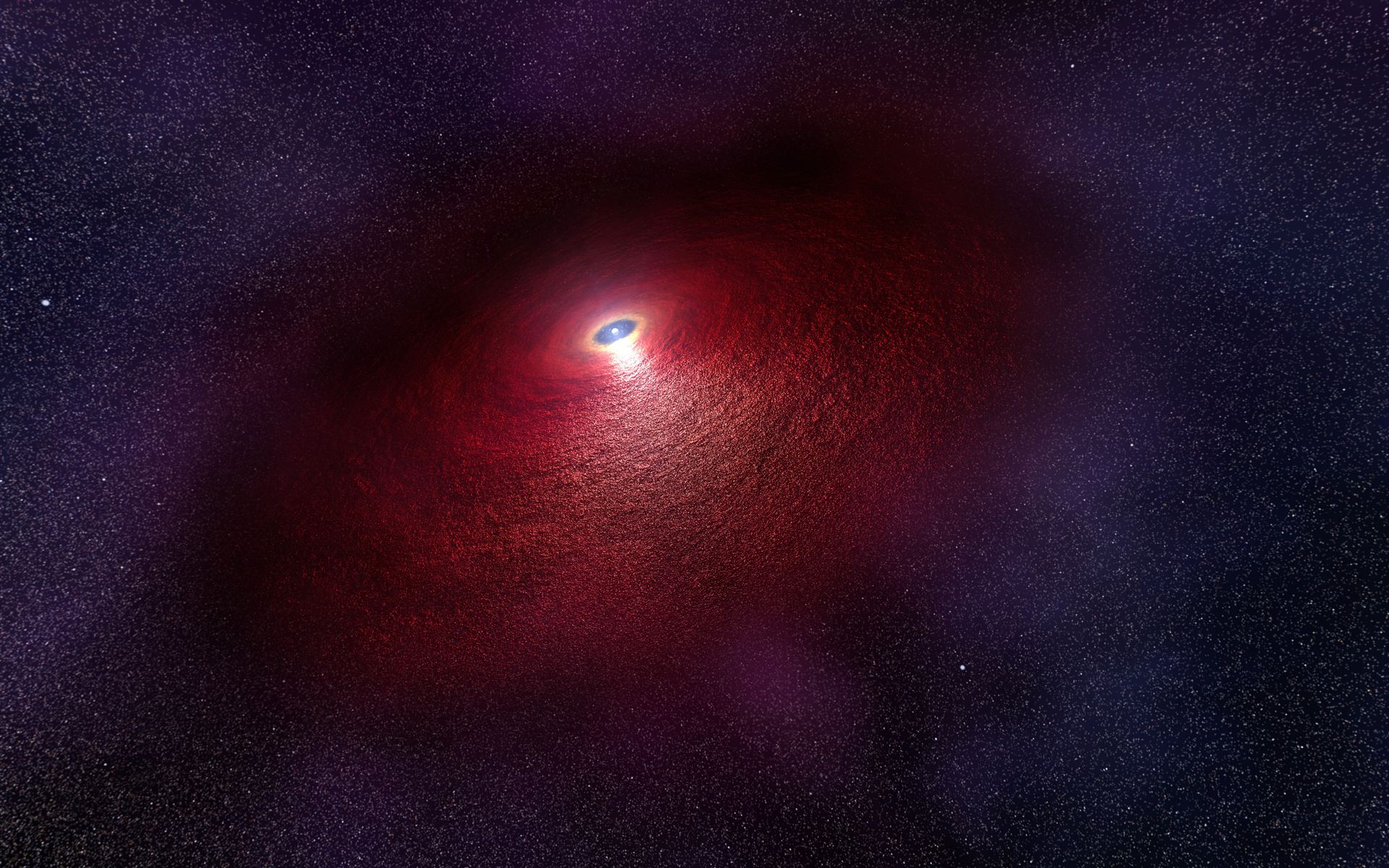 Artist&rsquo;s impression of disc around a neutron star