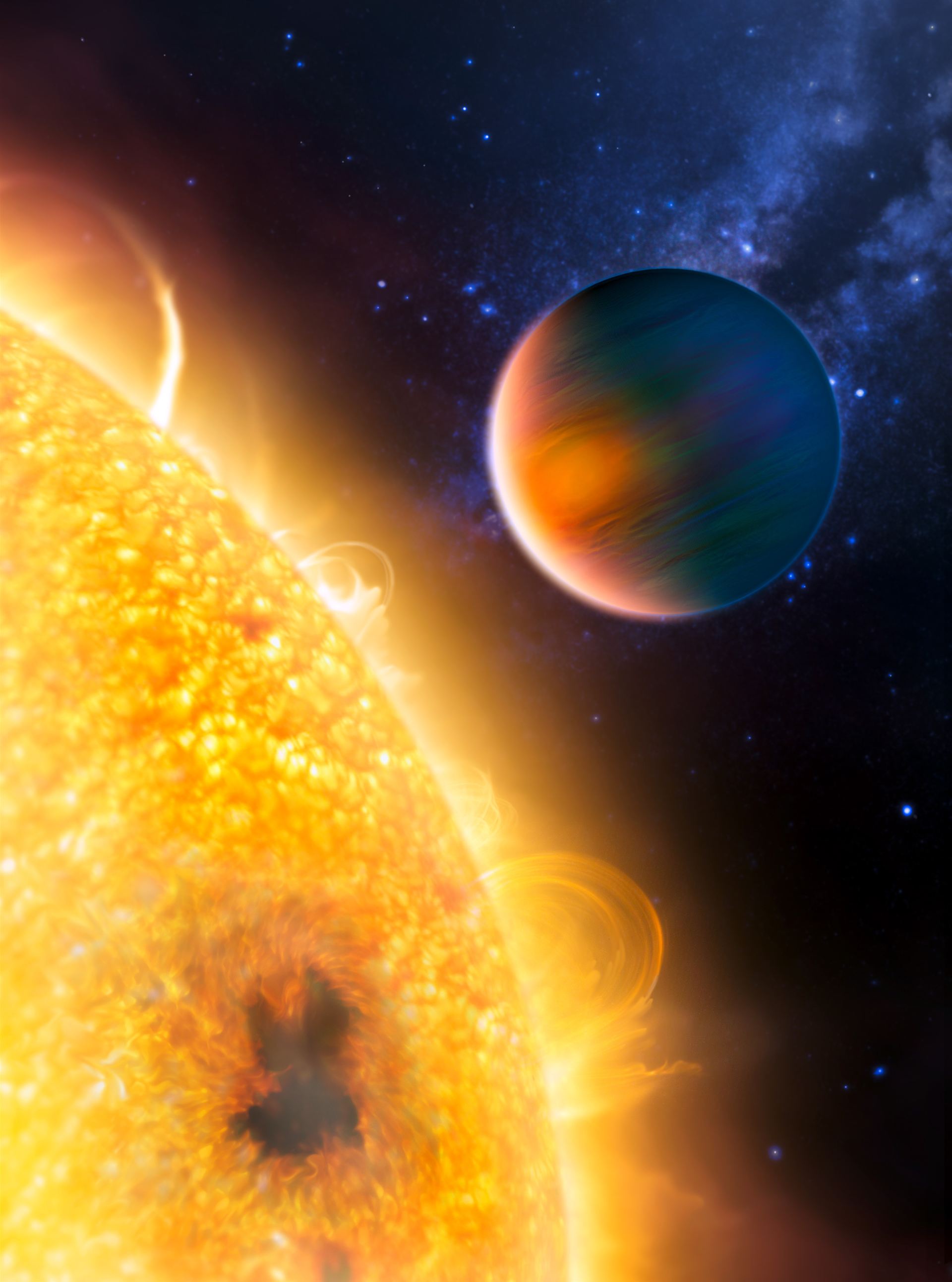 Artist&rsquo;s impression of the extrasolar planet HD 189733b