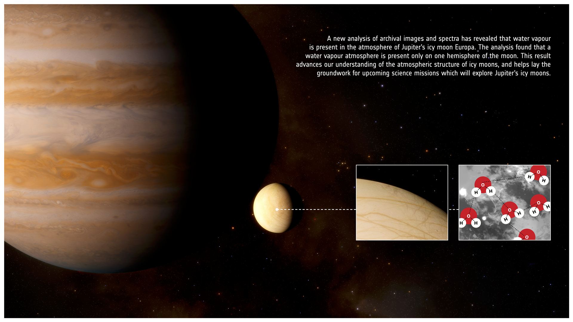 Artist’s Impression of a Water Atmosphere on Europa