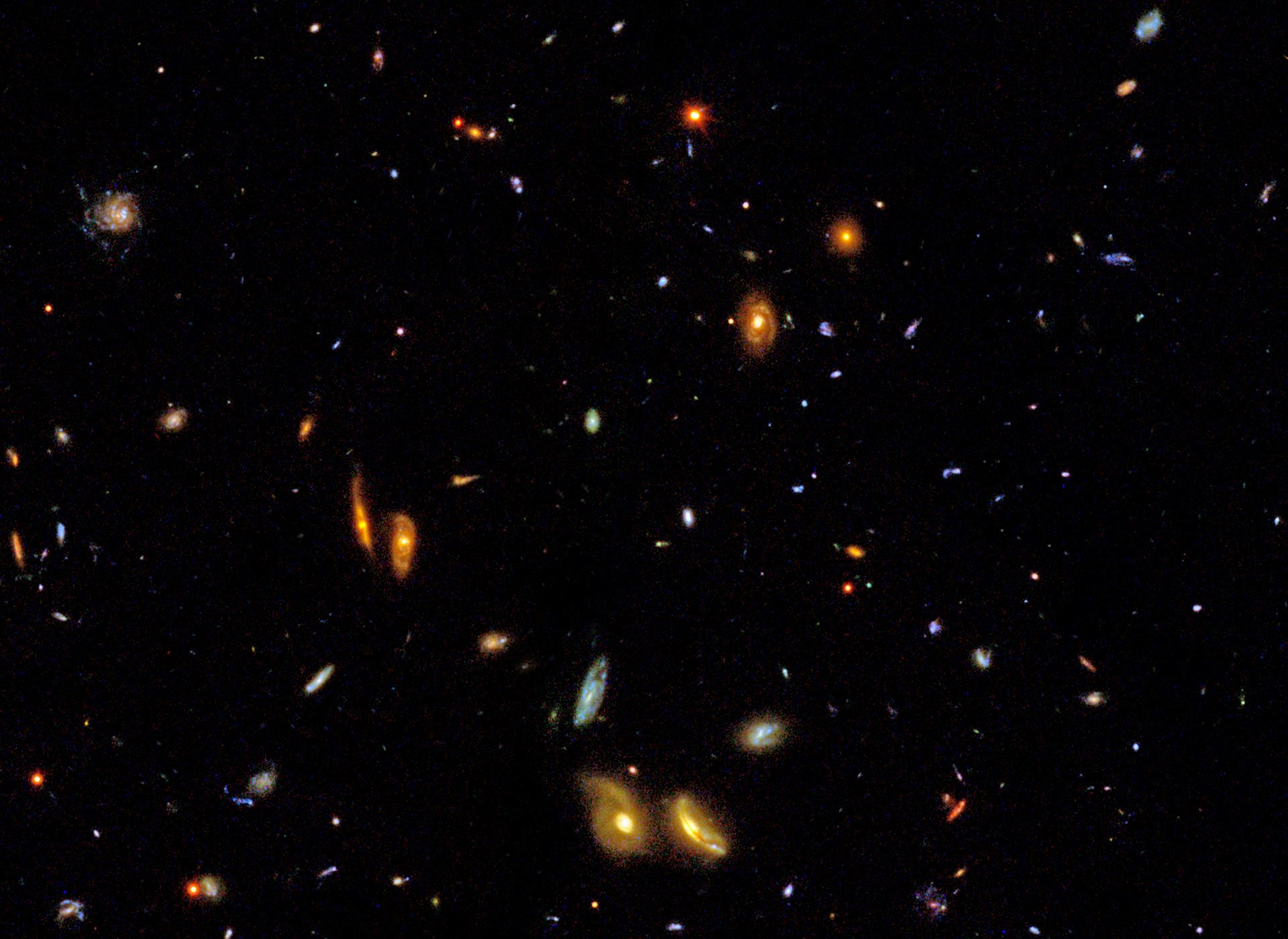 Audience viewing award-winning Hubble IMAX film (photo illustration)