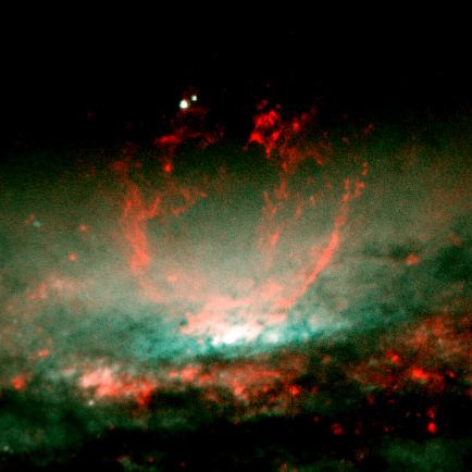 Baby Burp in Galaxy&rsquo;s Core (Core View)
