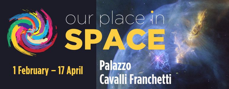 Banner for the exhibition “Our Place in Space”