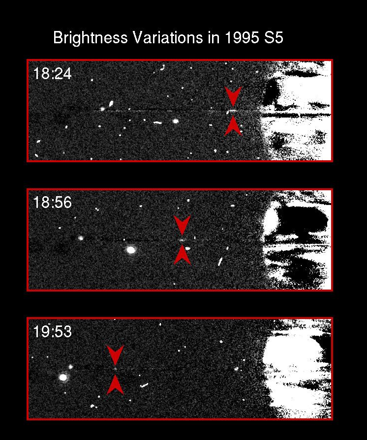 Brightness variations in Saturn&rsquo;s satellite 1995S5