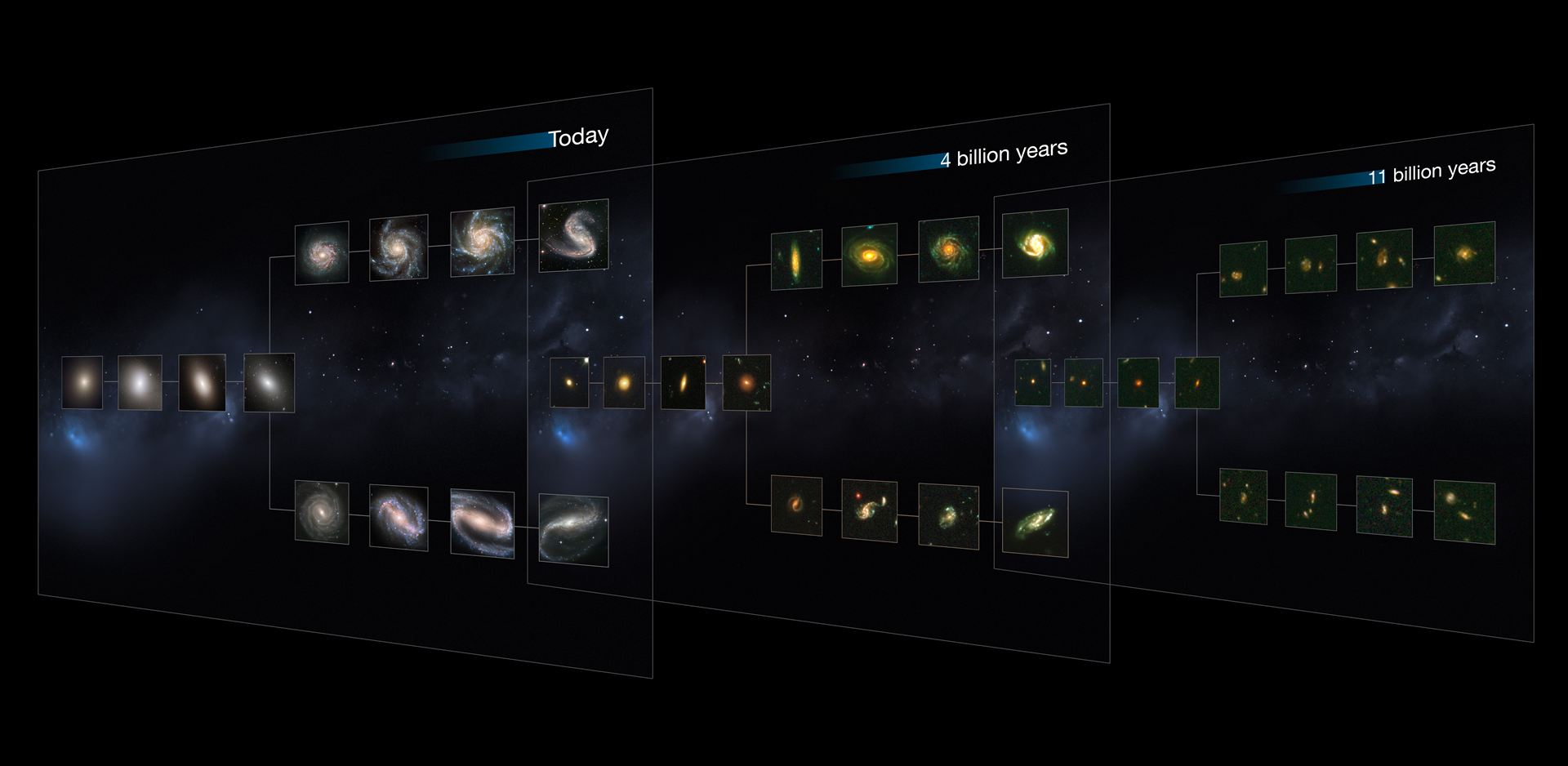 CANDELS galaxies reveal the Hubble Sequence throughout the Universe&rsquo;s history