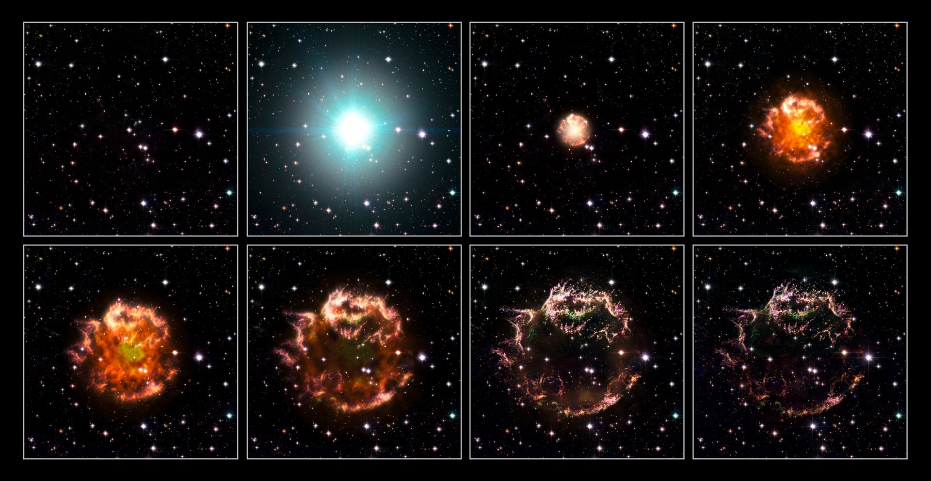 Cassiopeia A – Animation sequence [artist&rsquo;s impression]