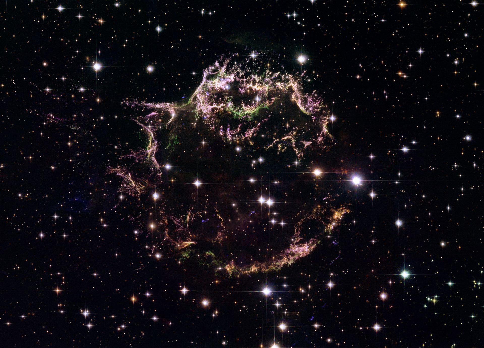 Cassiopeia A – The colourful aftermath of a violent stellar death