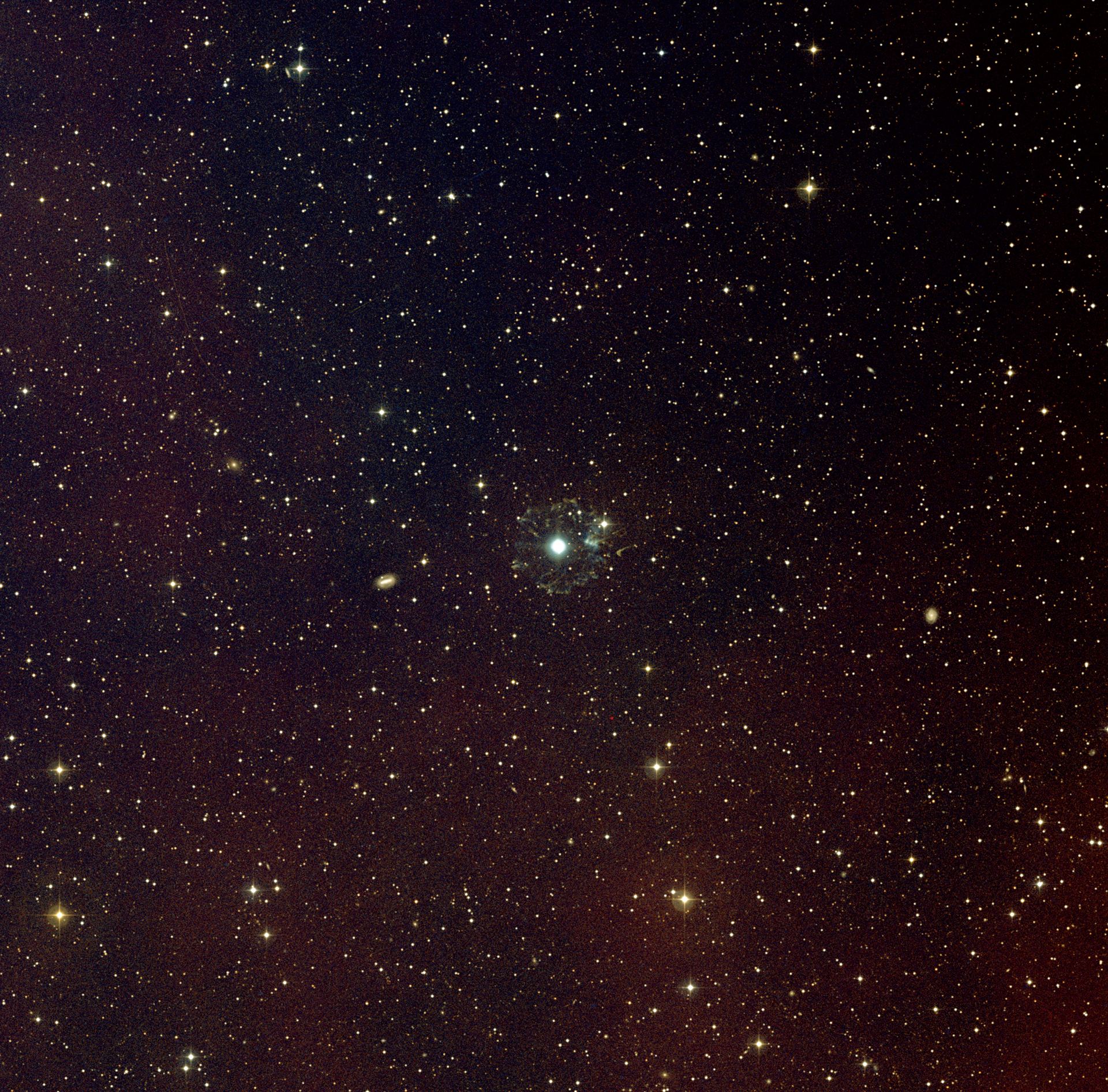 Cat&rsquo;s Eye Nebula image imaged with Digitized Sky Survey 2 (ground-based image)