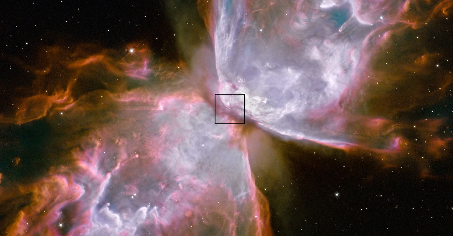 Central star in Bug Nebula found