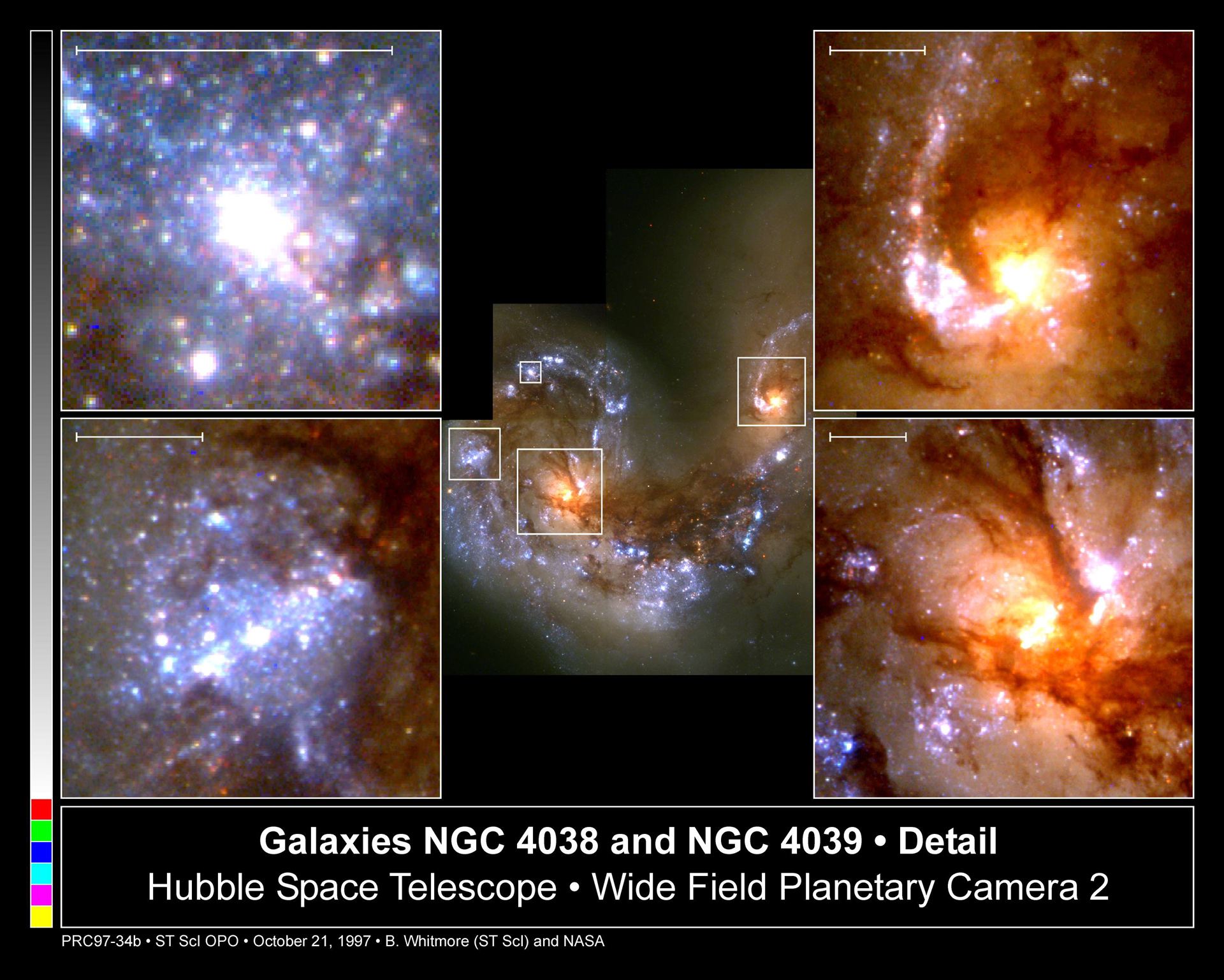 Close-Up of Star Formation in Antennae Galaxy