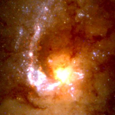 Close-Up of Star Formation in Antennae Galaxy