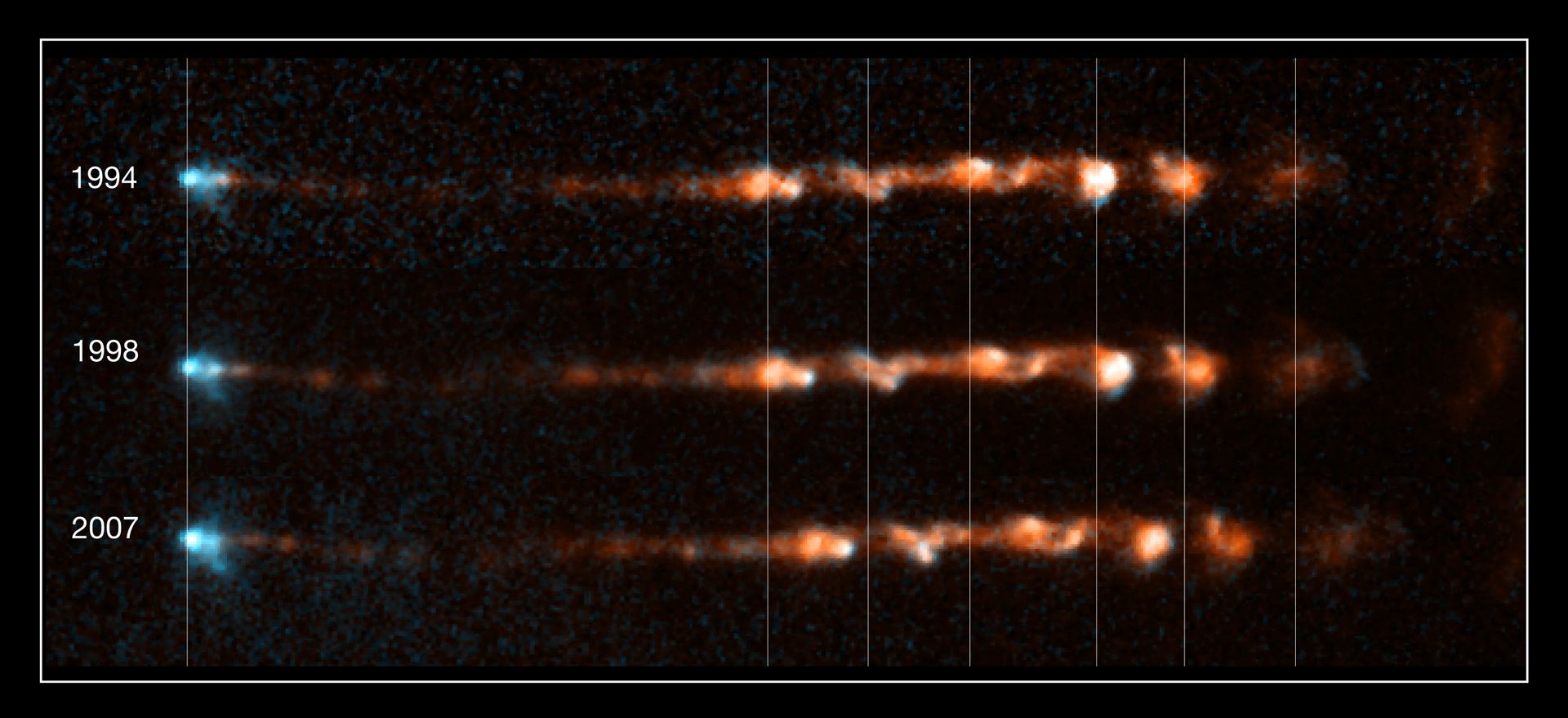 Close-up views of stellar jet HH 34