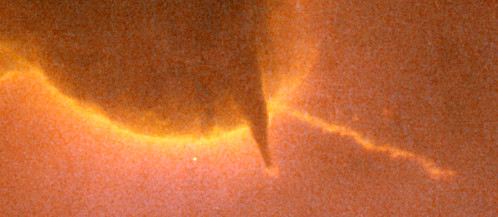 Closeup of Jet in Trifid Nebula