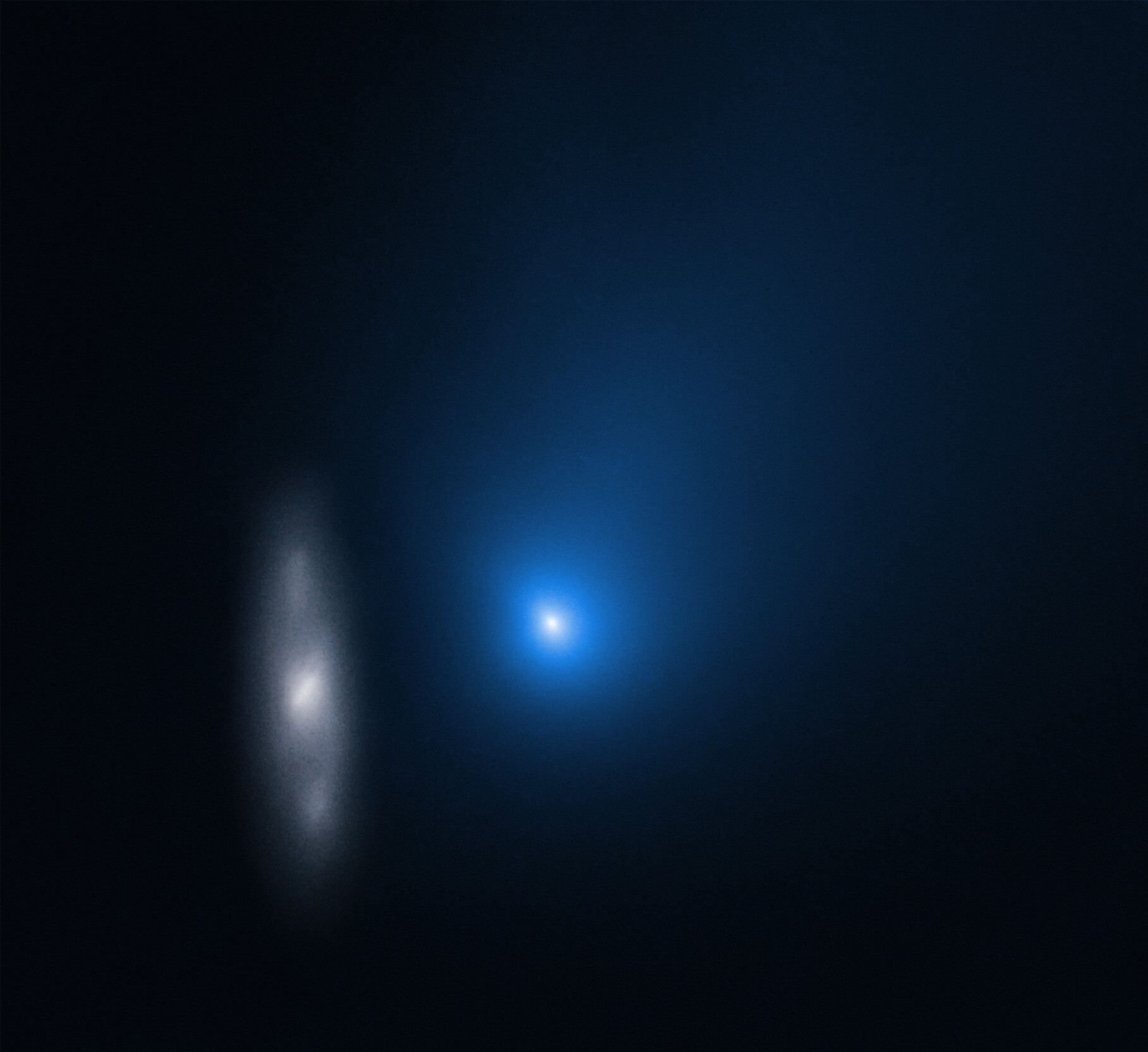 Comet 2IBorisov and Distant Galaxy in November 2019