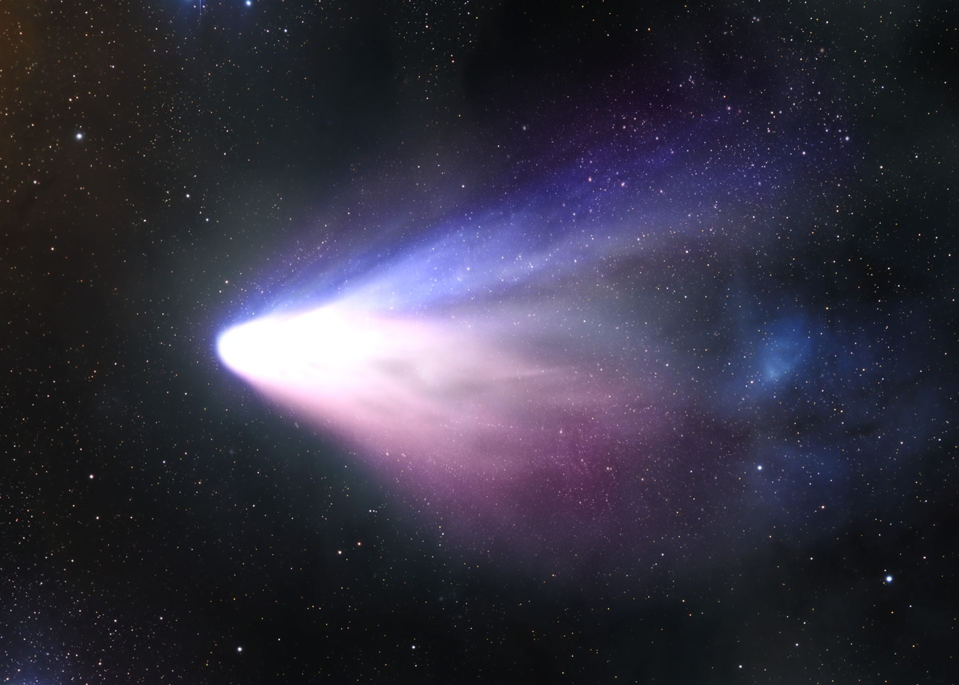 Comet Tempel 1 seen from the Distance [artist&rsquo;s impression]