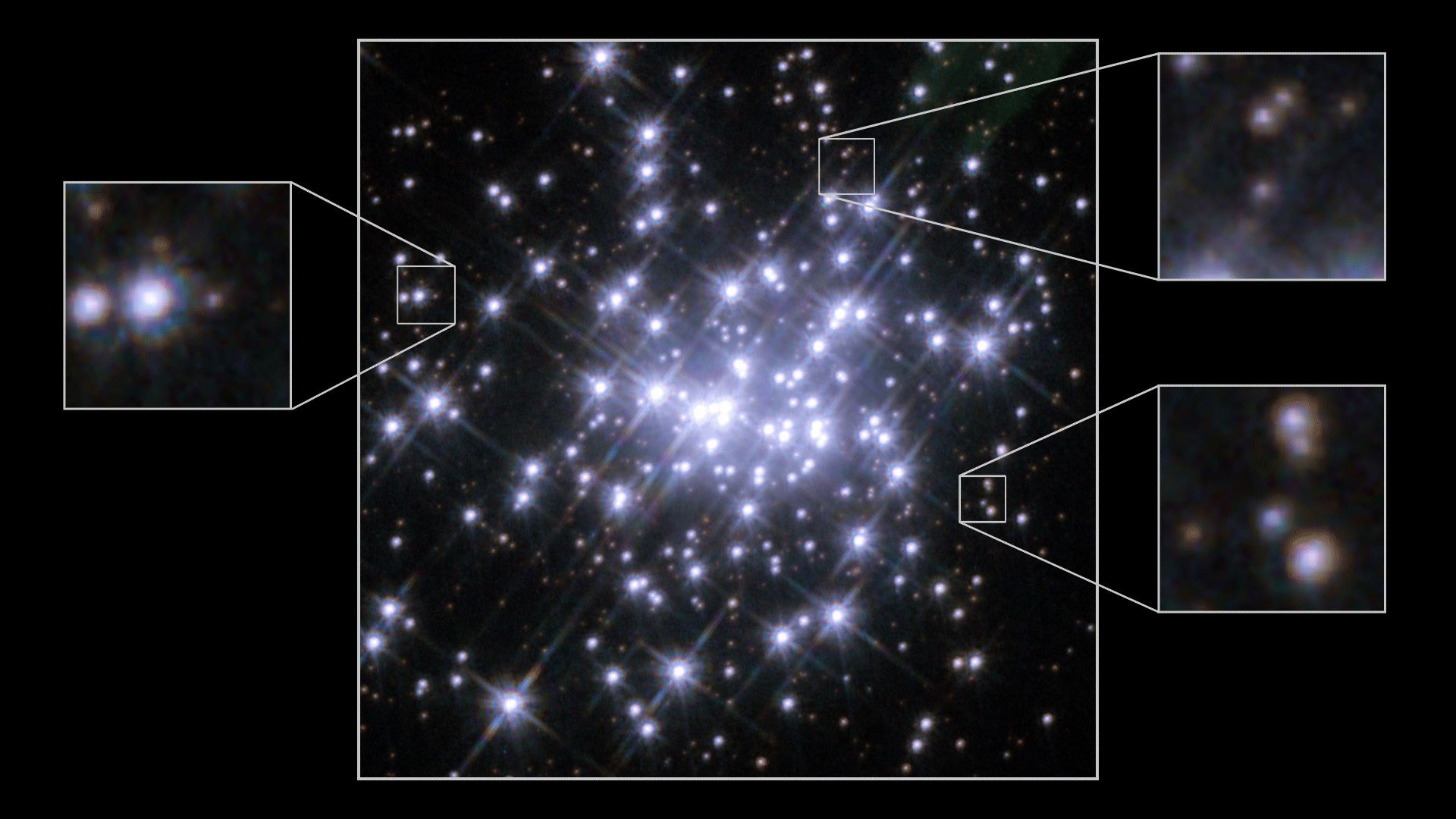 Comparison of Hubble observations of the massive compact star cluster in NGC 3603 in 1997 and 2007