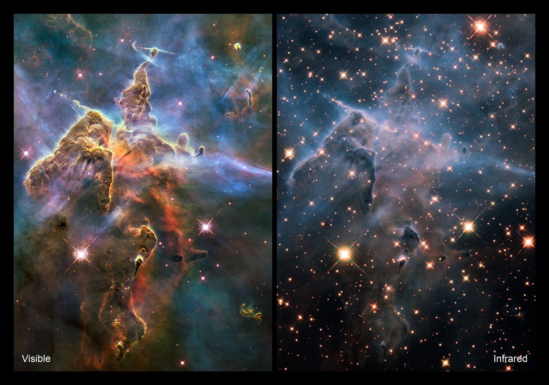Comparison views of “Mystic Mountain”
