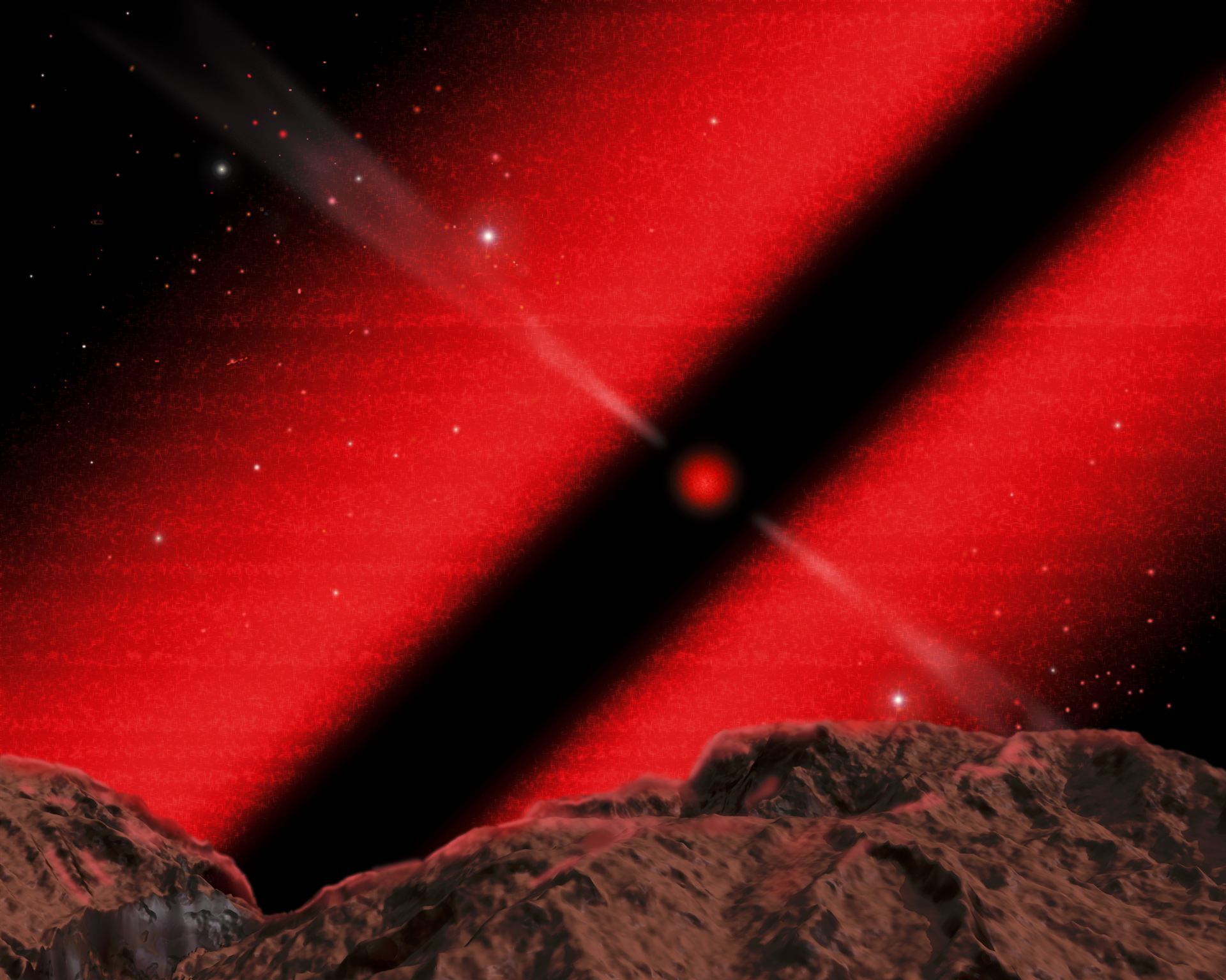 Core of Galaxy NGC 4261- Artist Concept