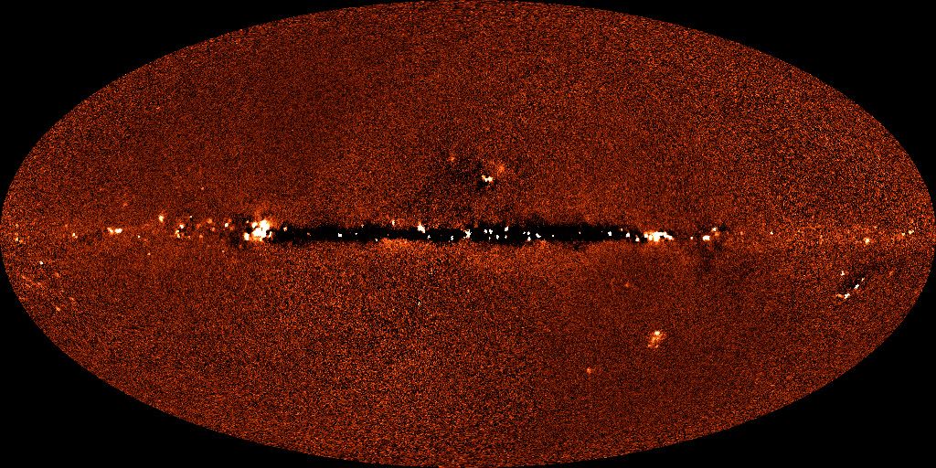 DIRBE 240 micrometer image of sky